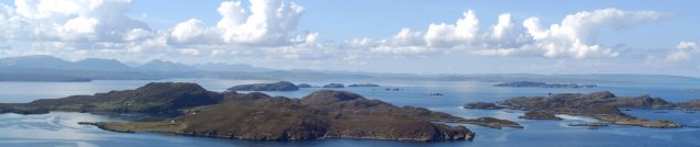 View over the Summer Isles from Polbain